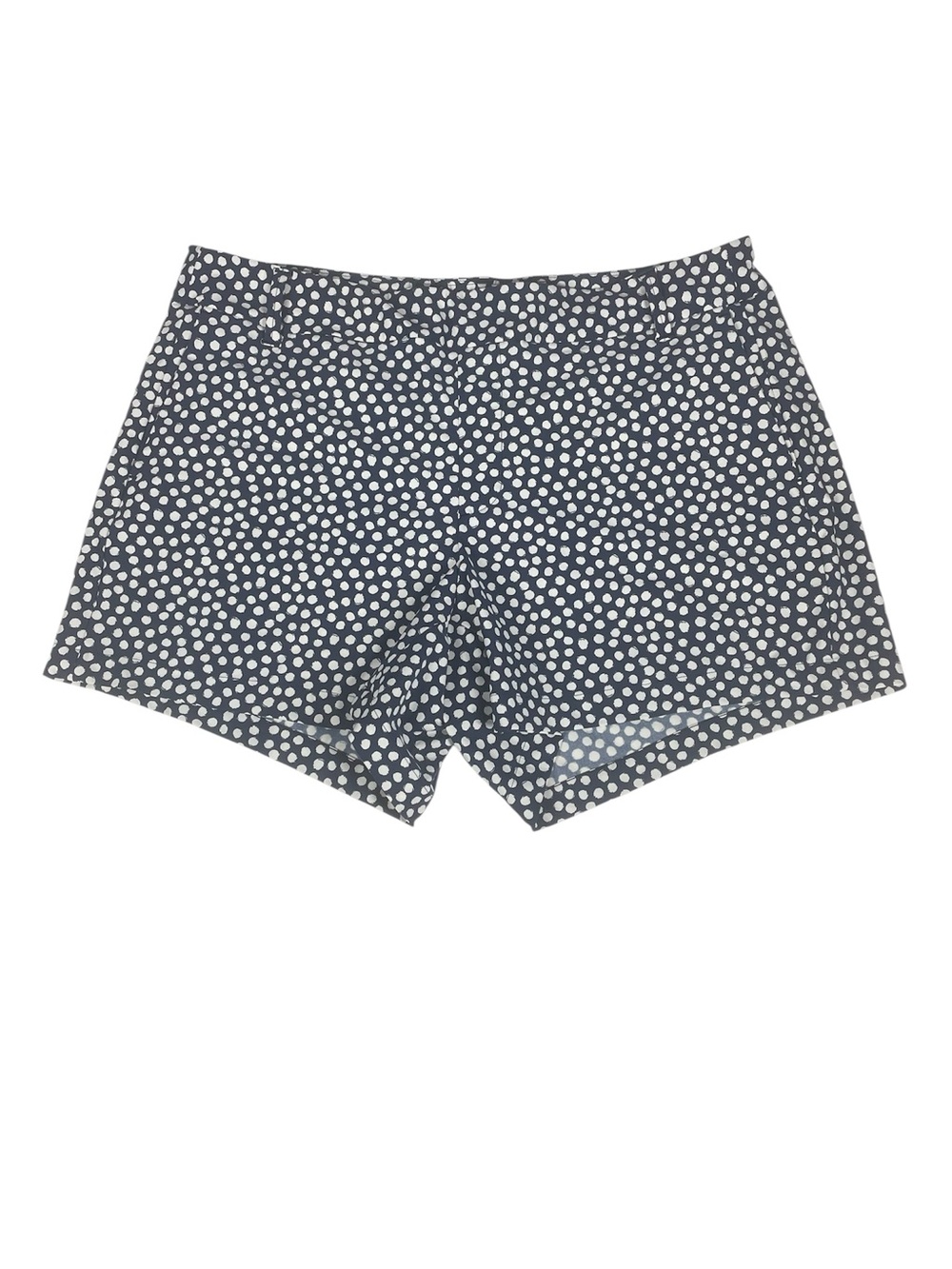 New Spanx Sunshine Shorts Womens XL 4” Navy Blue Painted Dots UPF 50+ Quick Dry